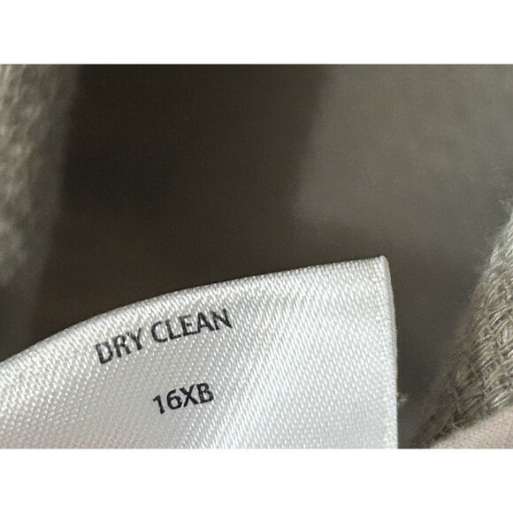 EILEEN FISHER Womens S Beige Linen Blend Open Blazer Jacket 3/4 Sleeve Pocket - Picture 8 of 11